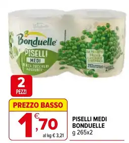 Iperal Piselli medi BONDUELLE offerta