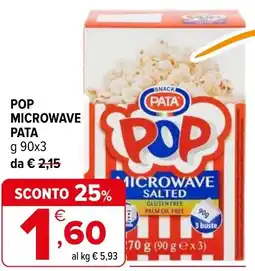 Iperal Pop microwave PATA offerta