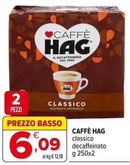 Iperal CAFFÈ HAG classico decaffeinato offerta