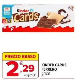 Iperal Kinder cards ferrero offerta