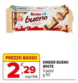 Iperal Kinder bueno white offerta