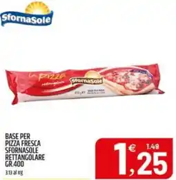 Ard Discount Base per pizza fresca sfornasole rettangolare offerta