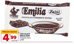 Iperal Cioccolato emilia zàini fondente extra offerta