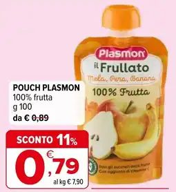 Iperal Pouch plasmon 100% frutta offerta