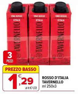 Iperal Rosso d'italia TAVERNELLO offerta