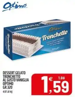 Ard Discount Dessert gelato tronchetto al gusto vaniglia OPTIMO offerta