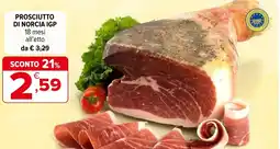 Iperal Prosciutto di norcia igp offerta