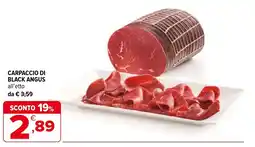 Iperal Carpaccio di black angus offerta