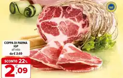 Iperal Coppa di parma igp offerta