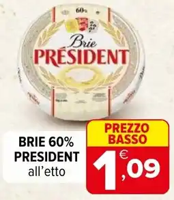Iperal Brie 60% president offerta