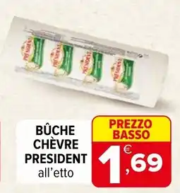 Iperal Bûche chèvre president offerta