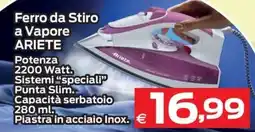 Prix Quality Ferro da Stiro a Vapore ARIETE offerta