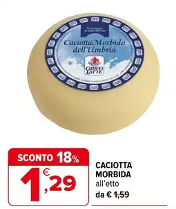 Iperal Caciotta morbida offerta