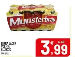 Ard Discount Birra lager vol 4% offerta