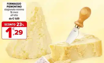 Formaggio piemontino stagionato minimo