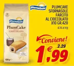 Ard Discount Plumcake sfornasole farcito al cioccolato x10 offerta