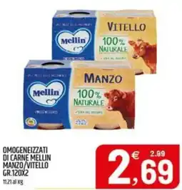 Ard Discount Omogeneizzati di carne mellin manzo/vitello offerta