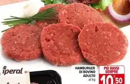 Iperal Hamburger di bovino adulto offerta