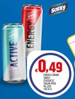 Ard Discount Energy drink sorsy classico/ sugar free offerta
