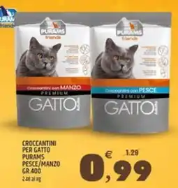 Ard Discount Croccantini per gatto purams pesce/manzo offerta