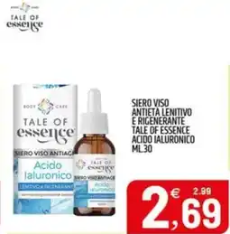 Ard Discount Siero viso antieta lenitivo e rigenerante tale of essence acido ialuronico offerta