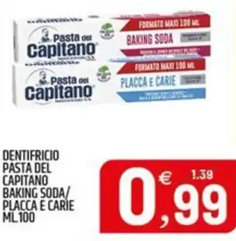 Ard Discount Dentifricio pasta del capitano baking soda/ placca e carie offerta