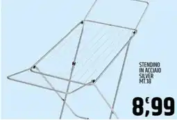 Ard Discount Stendino in acciaio silver MT.18 offerta