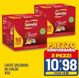 Ard Discount Splendid Caffè splendid in cialde x50 offerta
