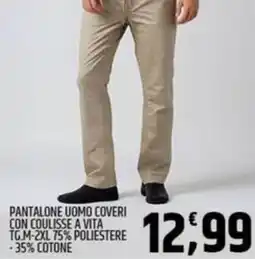 Ard Discount Pantalone uomo coveri con coulisse a vita offerta