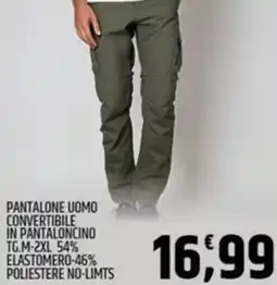 Ard Discount Pantalone uomo convertibile in pantaloncino offerta