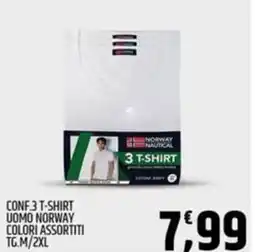 Ard Discount Conf 3 t-shirt uomo norway TG.M/2XL offerta