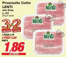 Prix Quality Prosciutto Cotto LENTI alle Erbe offerta