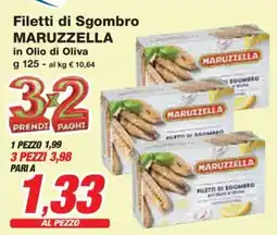 Prix Quality Filetti di Sgombro MARUZZELLA in Olio di Oliva offerta
