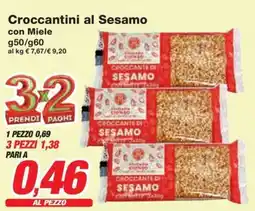 Prix Quality Croccantini al Sesamo con Miele offerta