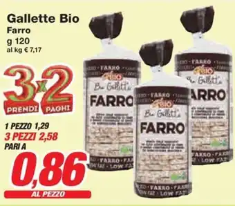 Prix Quality Gallette Bio Farro offerta