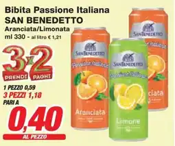 Prix Quality Bibita Passione Italiana SAN BENEDETTO offerta