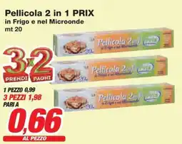 Prix Quality Pellicola 2 in 1 PRIX in Frigo e nel Microonde mt 20 offerta