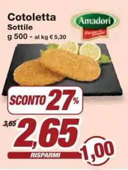 Prix Quality Amadori Cotoletta Sottile offerta