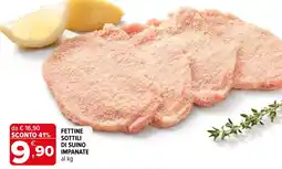 Iperal Fettine sottili di suino impanate offerta