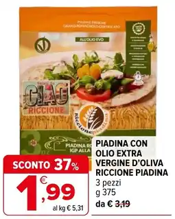 Iperal Piadina con olio extra vergine d'oliva riccione piadina offerta