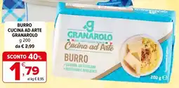 Iperal Burro cucina ad arte GRANAROLO offerta
