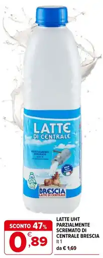 Iperal Latte uht parzialmente scremato di centrale brescia offerta