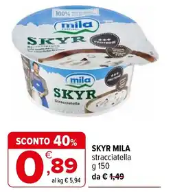 Iperal Skyr mila stracciatella offerta