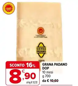 Iperal Grana padano dop offerta