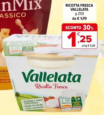 Iperal Ricotta fresca VALLELATA offerta