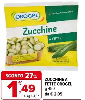 Iperal Zucchine a fette OROGEL offerta