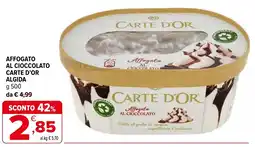 Iperal Affogato al cioccolato carte d'or algida offerta