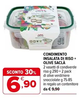Iperal Condimento insalata di riso + olive SACLÀ offerta