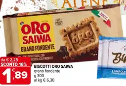 Iperal Biscotti oro saiwa grano fondente offerta