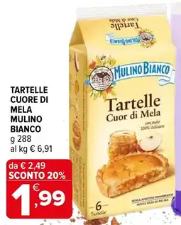 Iperal Tartelle cuore di mela MULINO BIANCO offerta